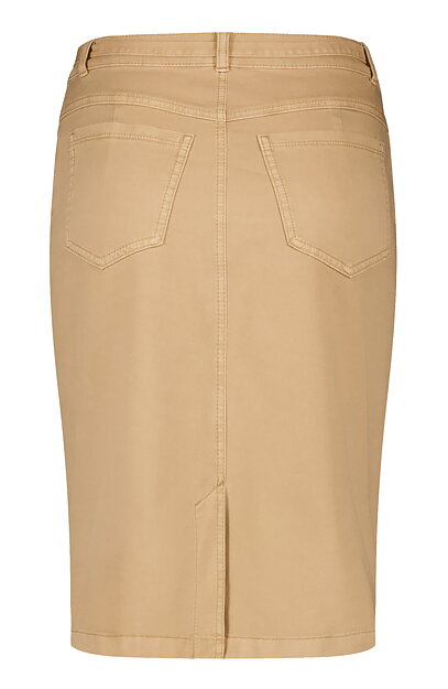 Kjol bomull/lyocell beige - 5