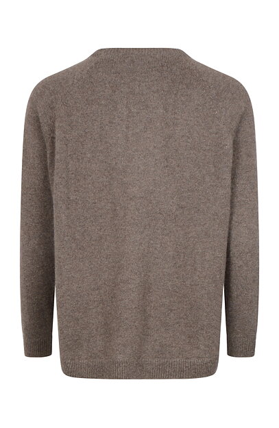 Kashmirjumper raglan curved brun - 3