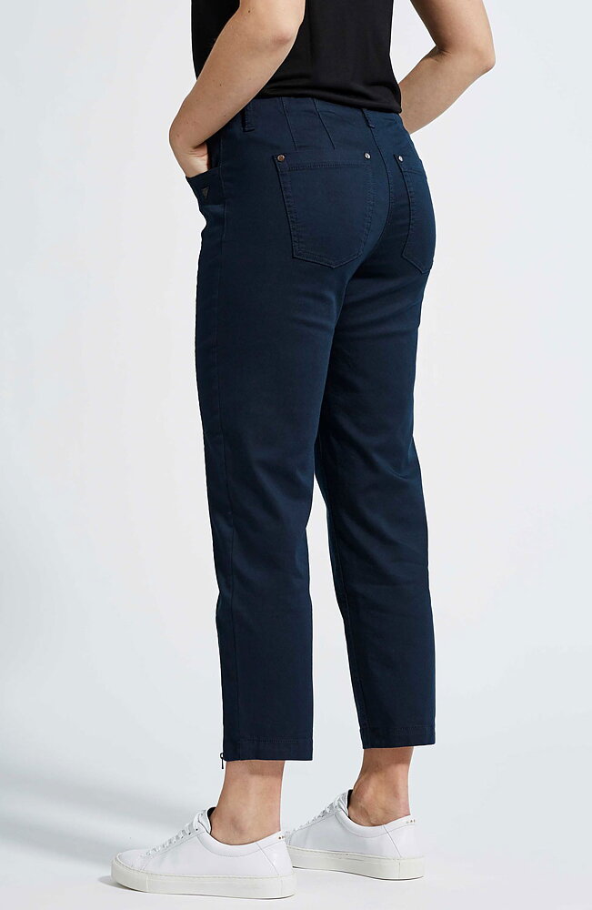 Mirakelbyxa Piper regular cropped navy