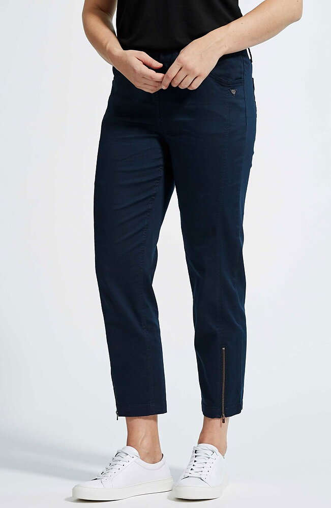 Mirakelbyxa Piper regular cropped navy