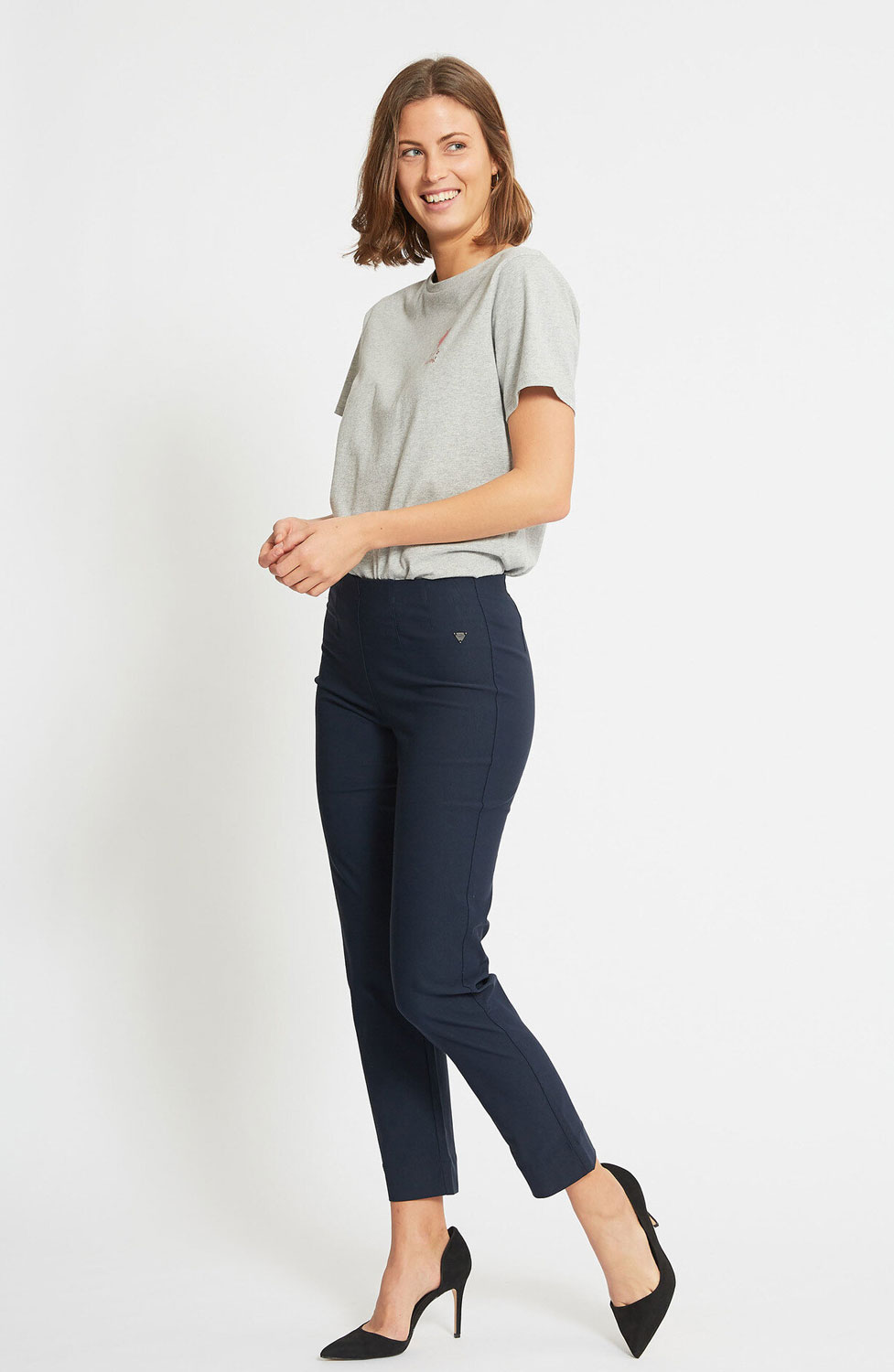 Mirakelbyxa Betty regular kort navy - 4