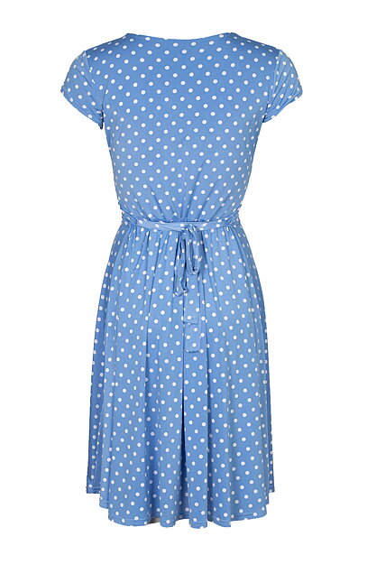 Klänning Marguerite Skyblue dot - 3