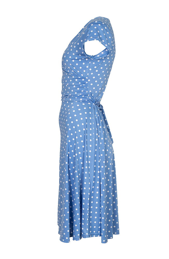 Klänning Marguerite Skyblue dot