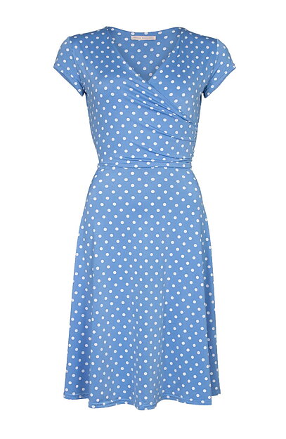 Klänning Marguerite Skyblue dot