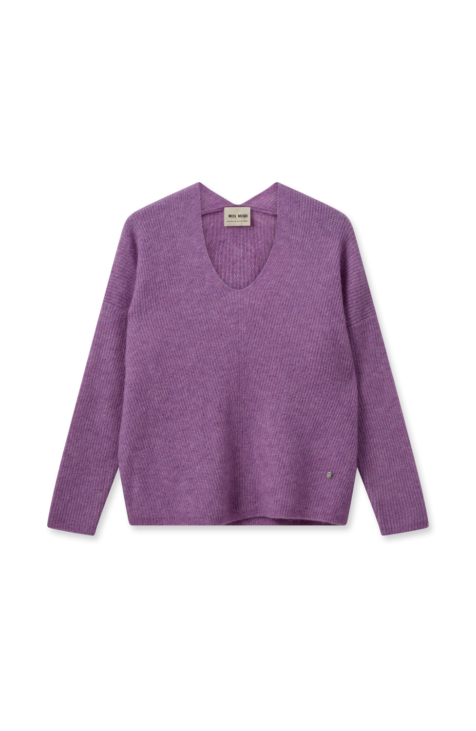 Jumper Thora v-ringad iris orchid - 2
