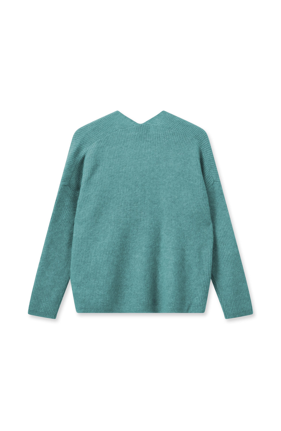 Jumper Thora v-ringad wasabi - 3