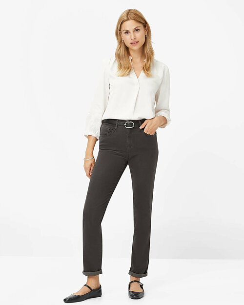 Jeans Mary mörkare grå lyocellblandning