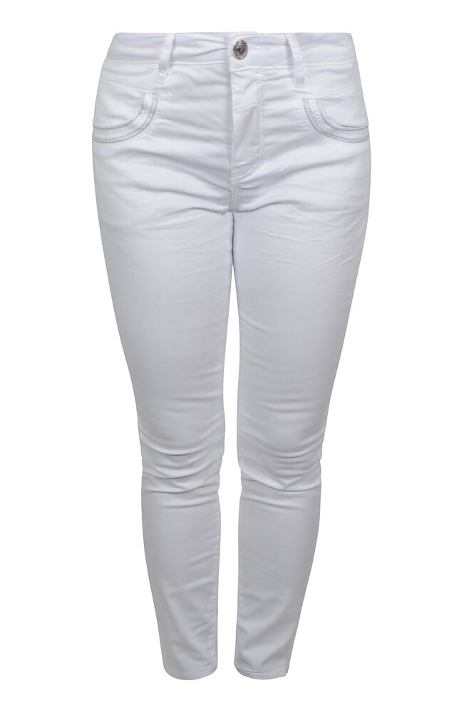 Jeans Naomi treasure ankel vit