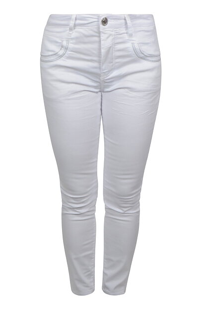 Jeans Naomi treasure ankel vit