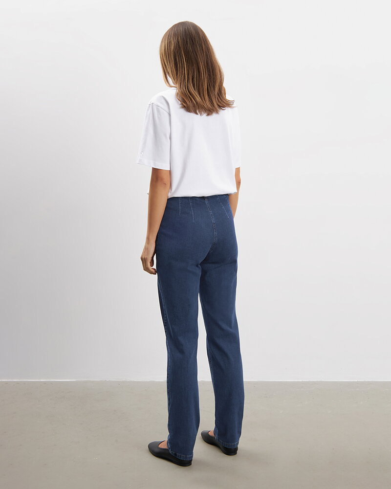 Mirakelbyxa Kelly regular mörk denim