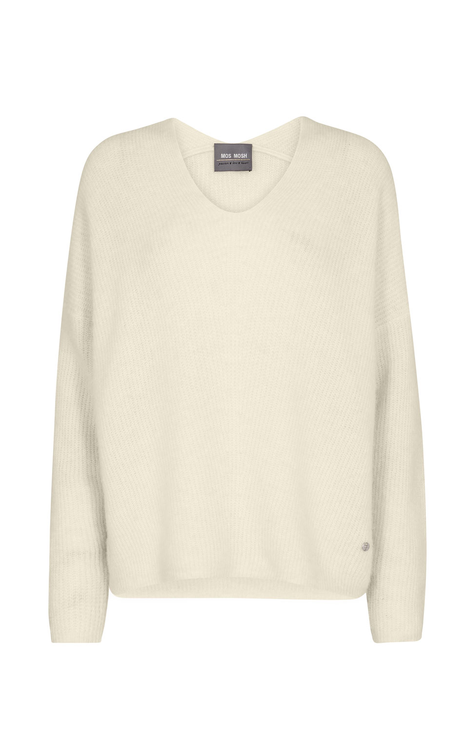 Jumper Thora v-ringad offwhite - 2
