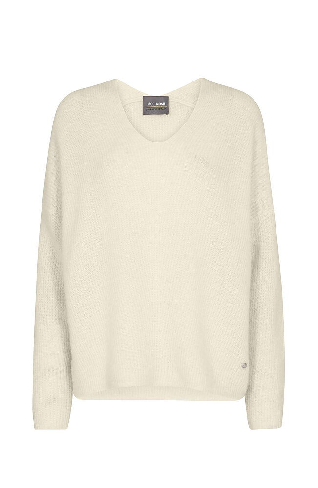 Jumper Thora v-ringad offwhite