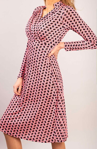 Klänning Pauline pink pattern - 3
