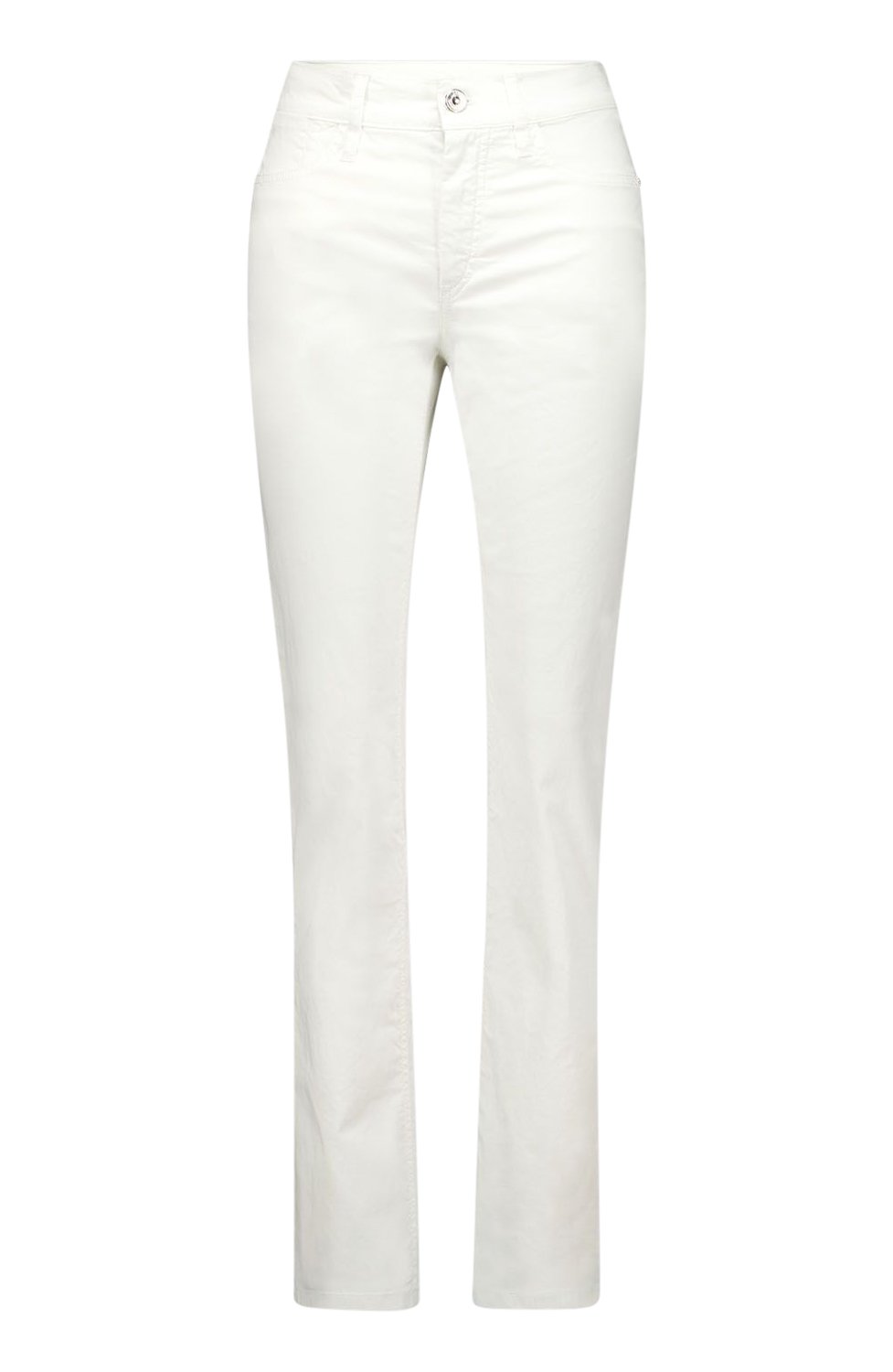 Bomullsjeans Inga straight vit