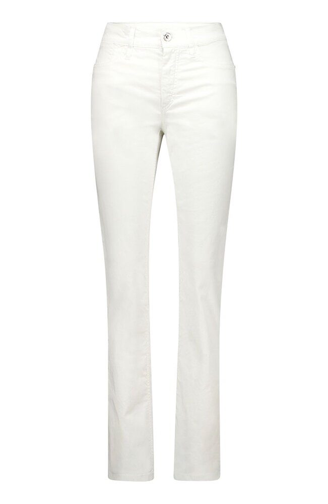 Bomullsjeans Inga straight vit