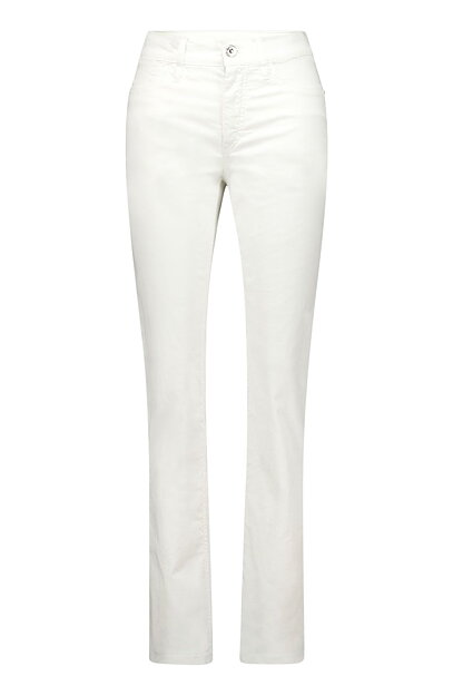 Bomullsjeans Inga straight vit