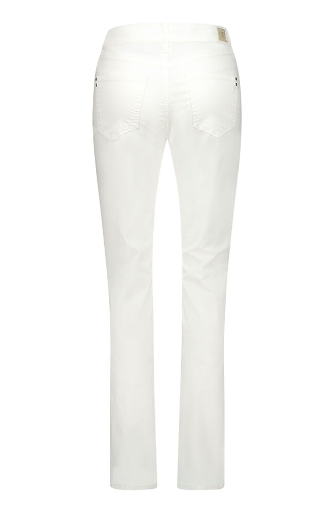 Bomullsjeans Inga straight vit