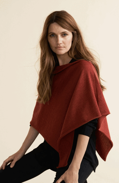 Poncho Paris Burgundy - 2