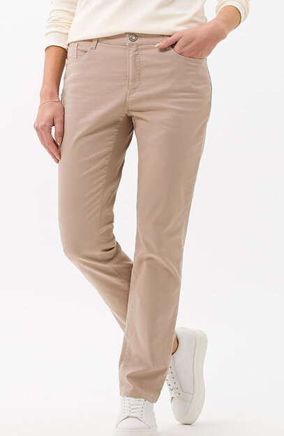 Bomullsjeans Mary ljus sand