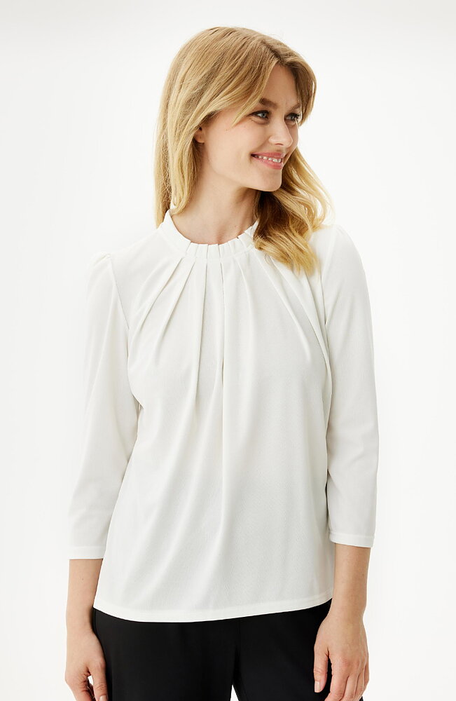 Blus Grazia offwhite lång ärm