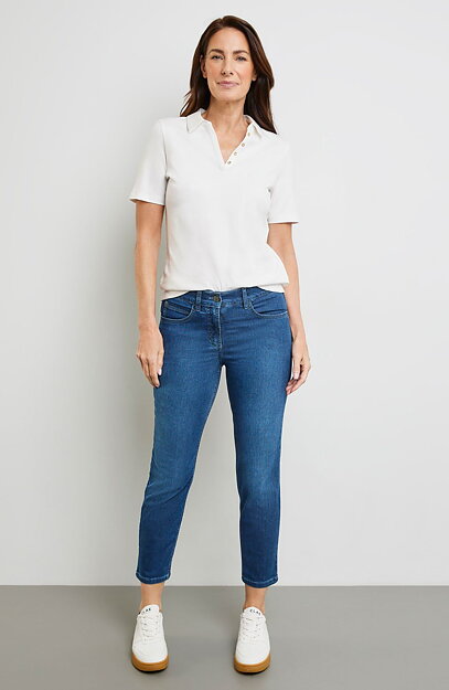 Jeans Soline Best4me 7/8-del mellanblå denim