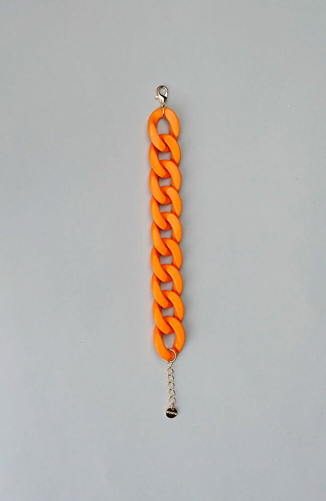 Armband Big Chain orange