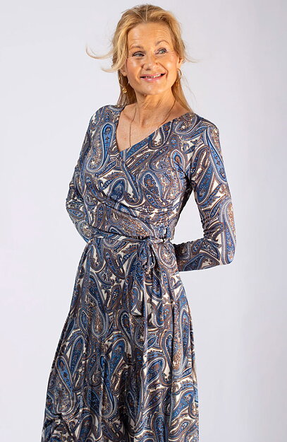 Klänning Marguerite royal paisley - 4