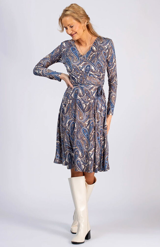 Klänning Marguerite royal paisley