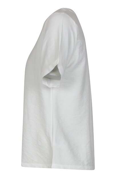 Blus v-ringad vit - 3