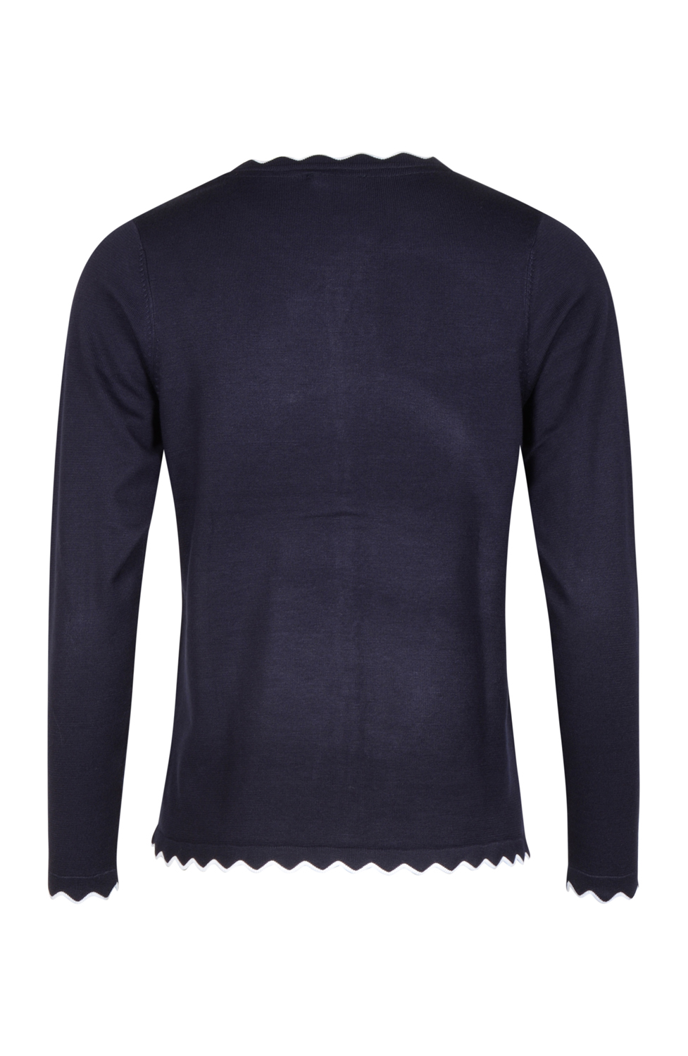 Kofta navy med vit rand - 3