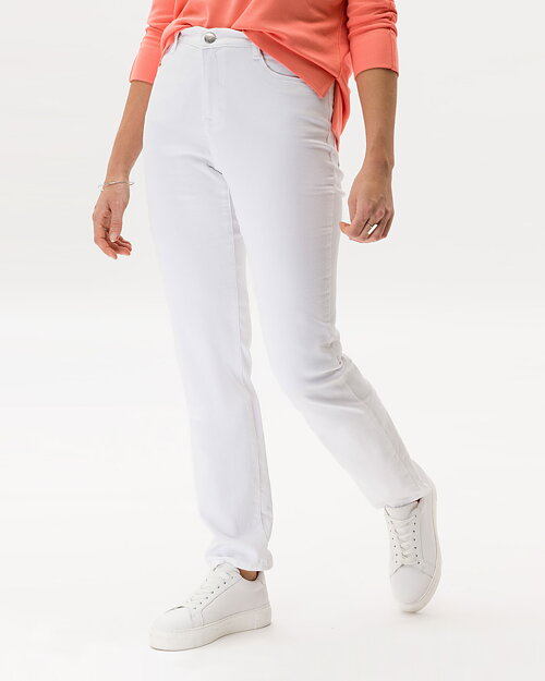 Jeans Mary bomullsblandning vit - 3