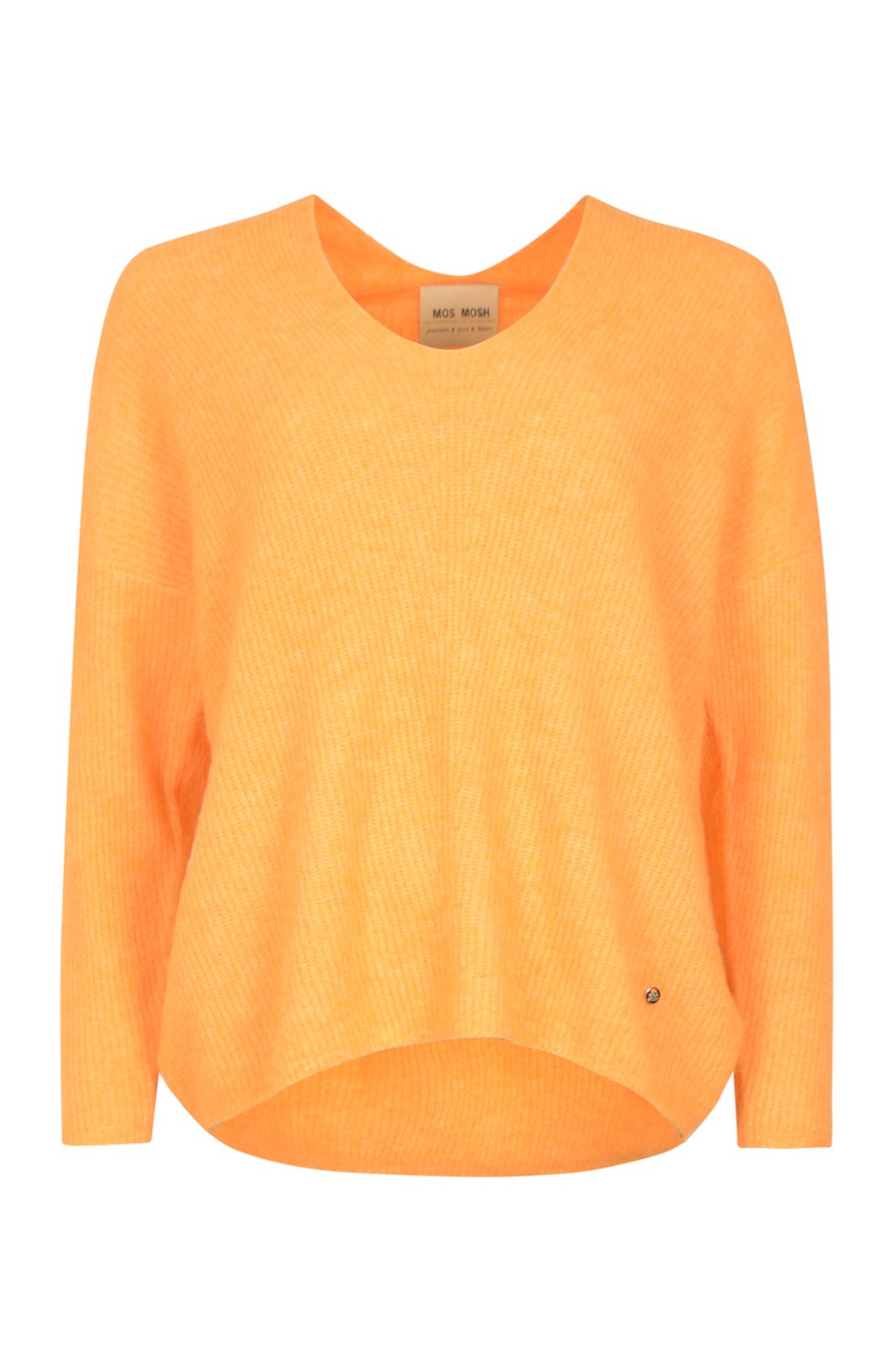 Jumper Thora v-ringad orange