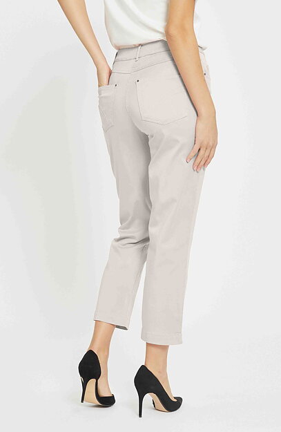 Mirakelbyxa Hannah regular cropped grey-sand - 2