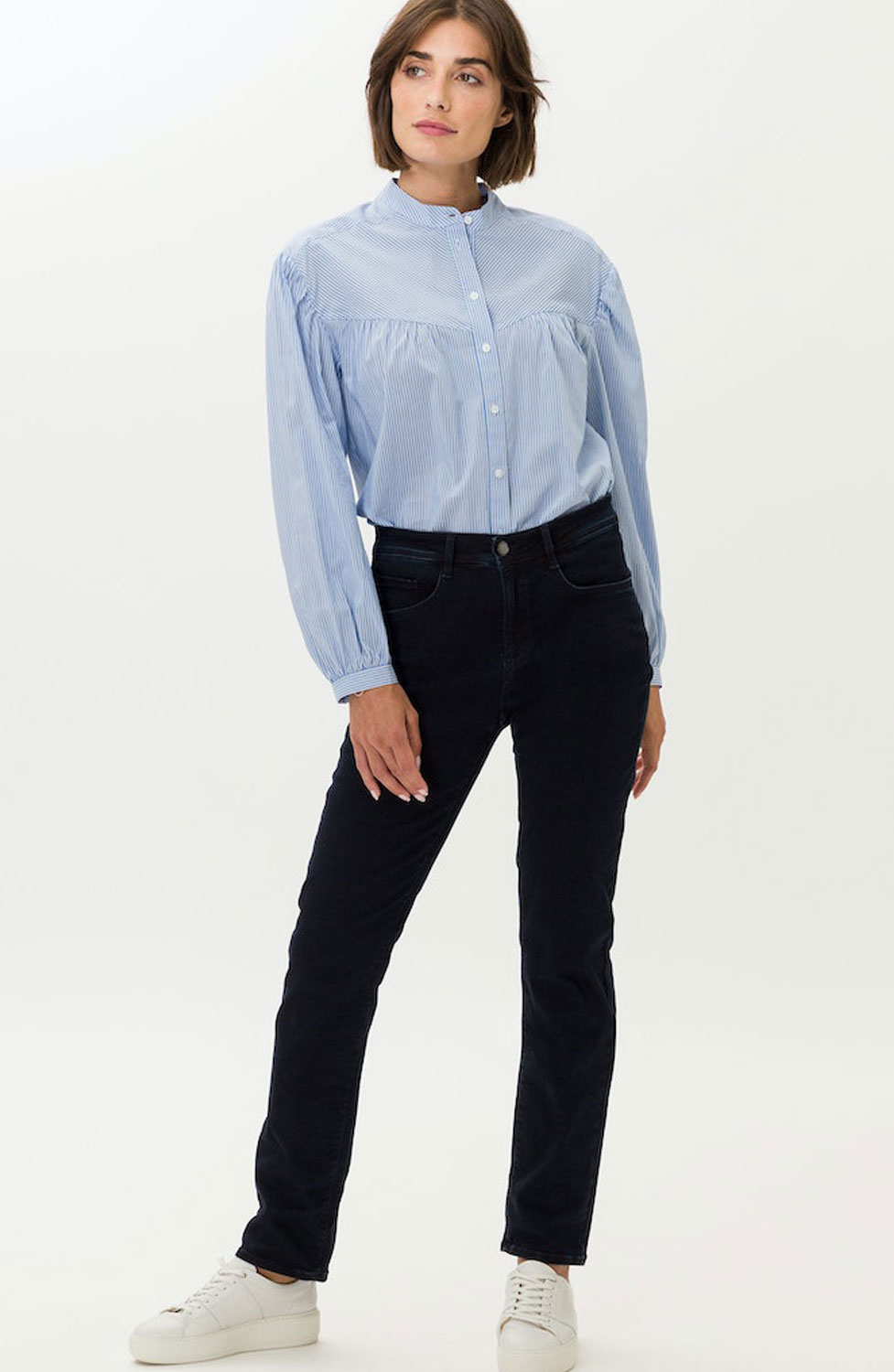 Jeans Mary bomull marinblå - 3