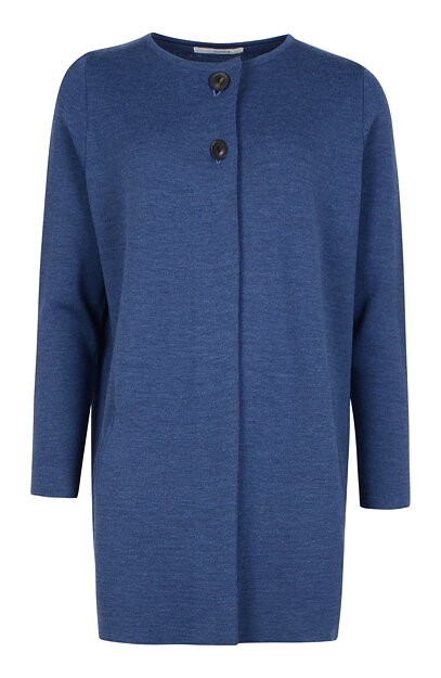Kofta lång Margit dark denim