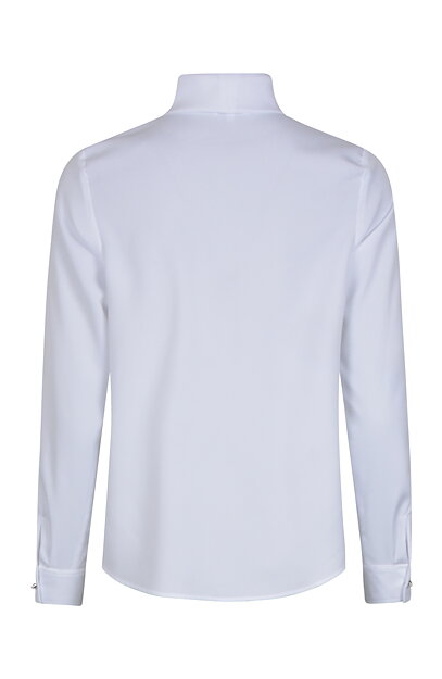  Blus vit med slipsknut - 3