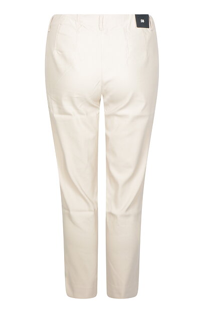 Mirakelbyxa Taylor regular cropped grey sand - 5