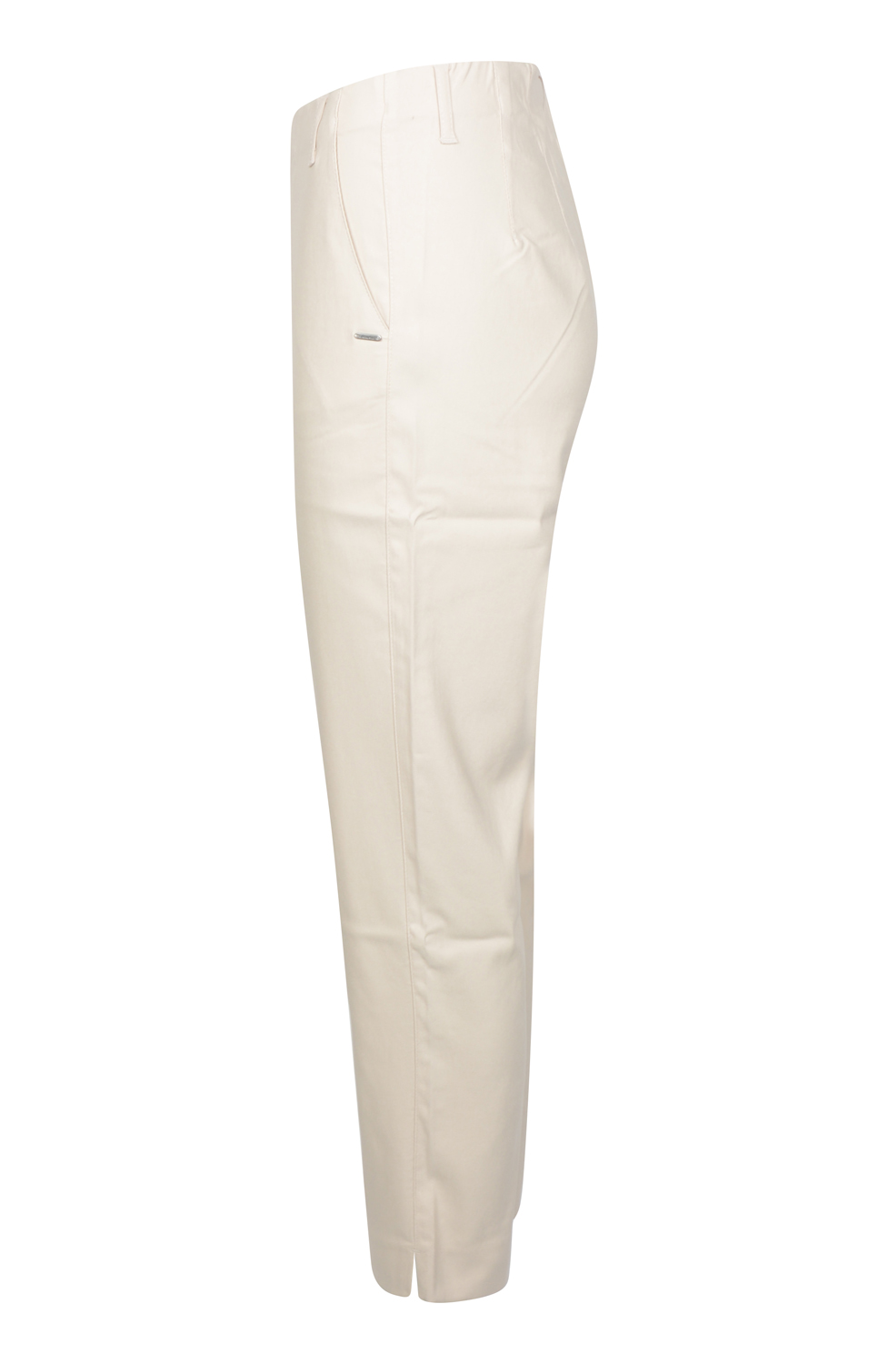 Mirakelbyxa Taylor regular cropped grey sand - 6