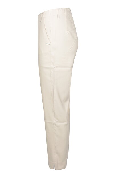 Mirakelbyxa Taylor regular cropped grey sand - 6