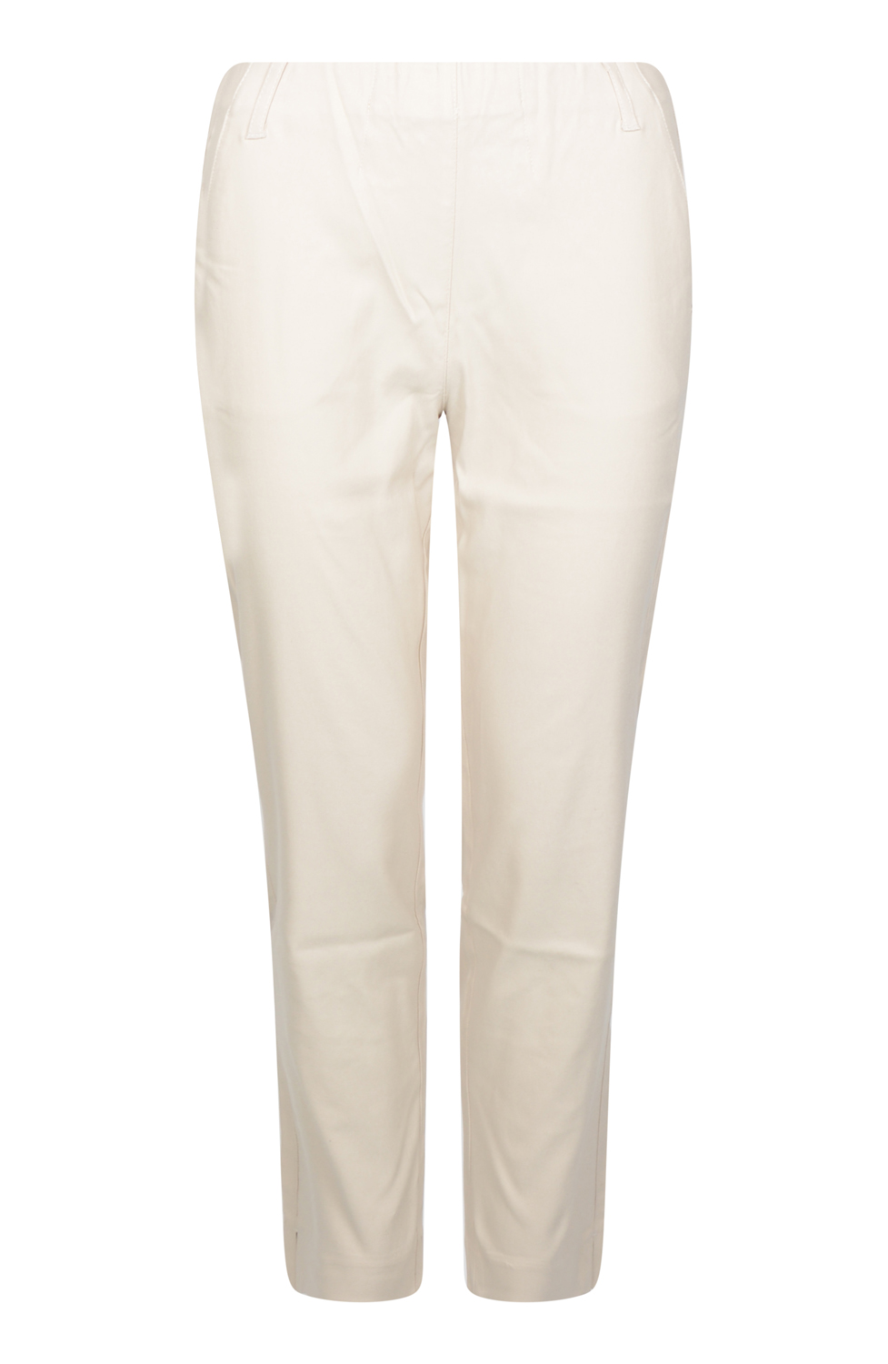 Mirakelbyxa Taylor regular cropped grey sand - 7