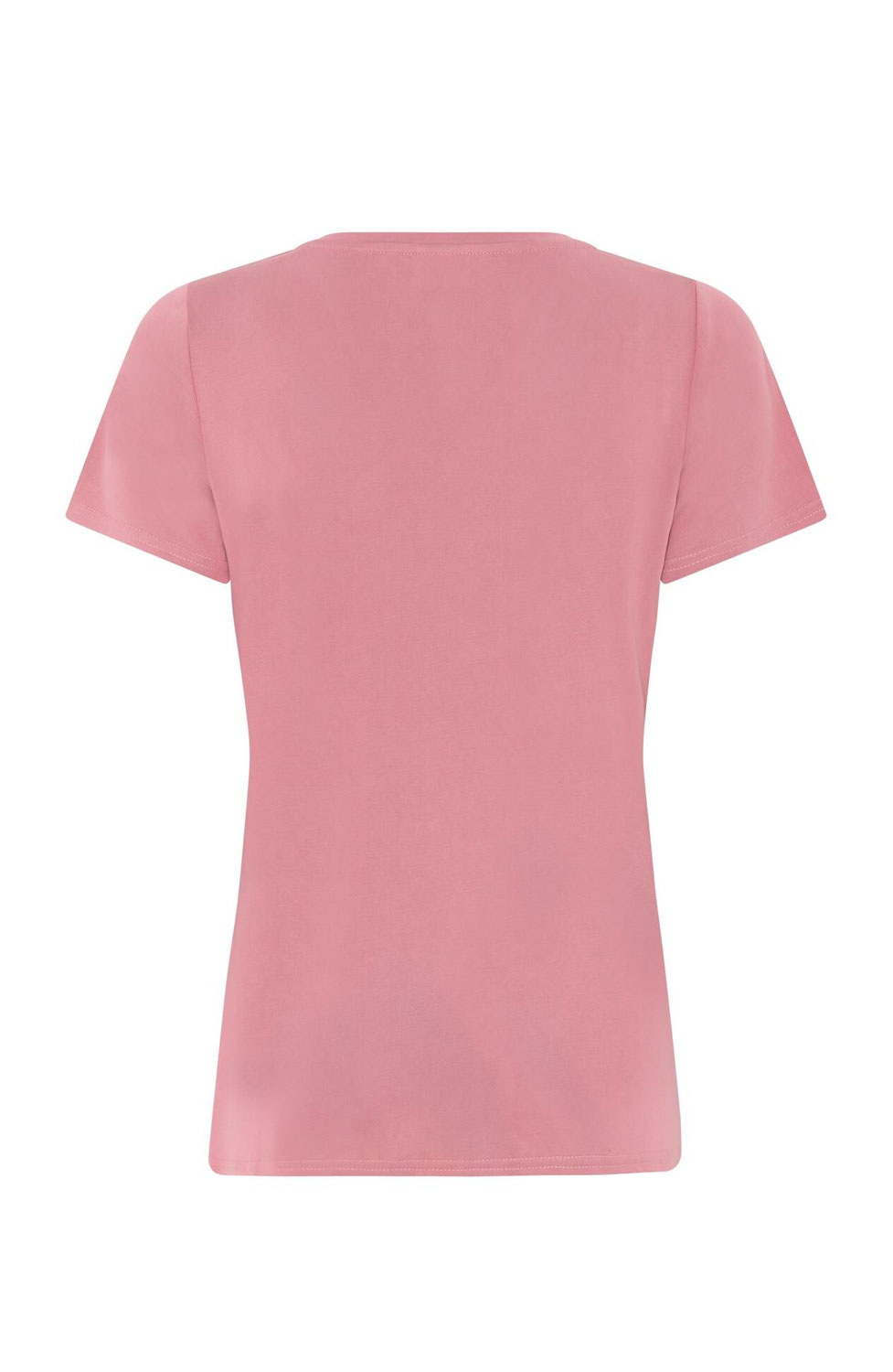 Topp Nina v-ringad kort ärm gammelrosa - 2
