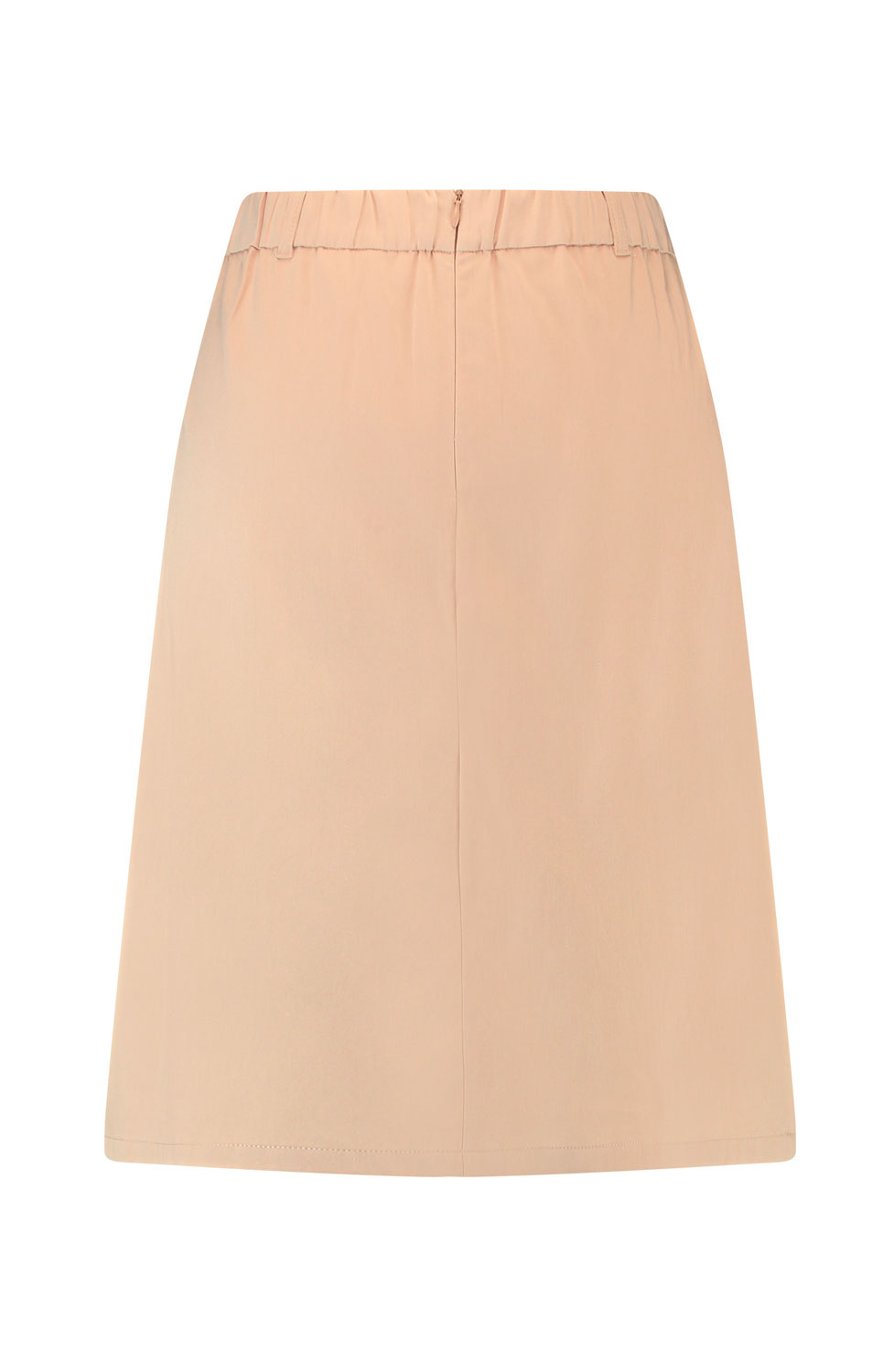 Bomullskjol veck fram beige - 6