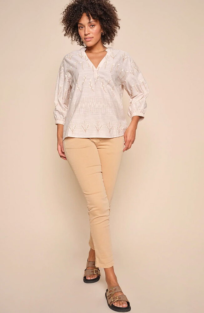Chinobyxa Celeste mörkbeige