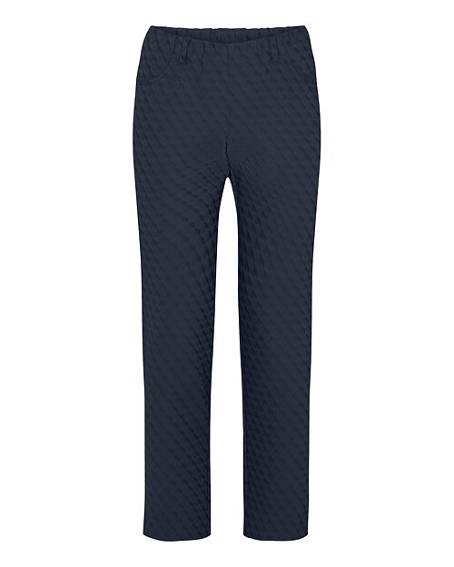 Mirakelbyxa Kelly kort blå jacquard - 2