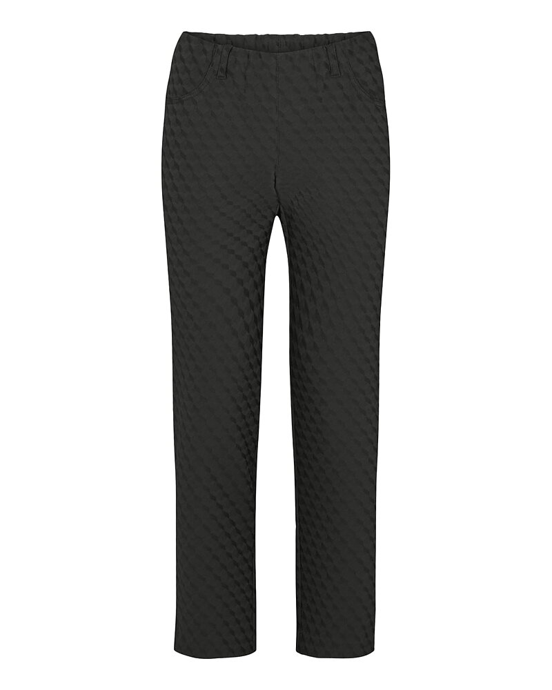 Mirakelbyxa Kelly kort svart jacquard