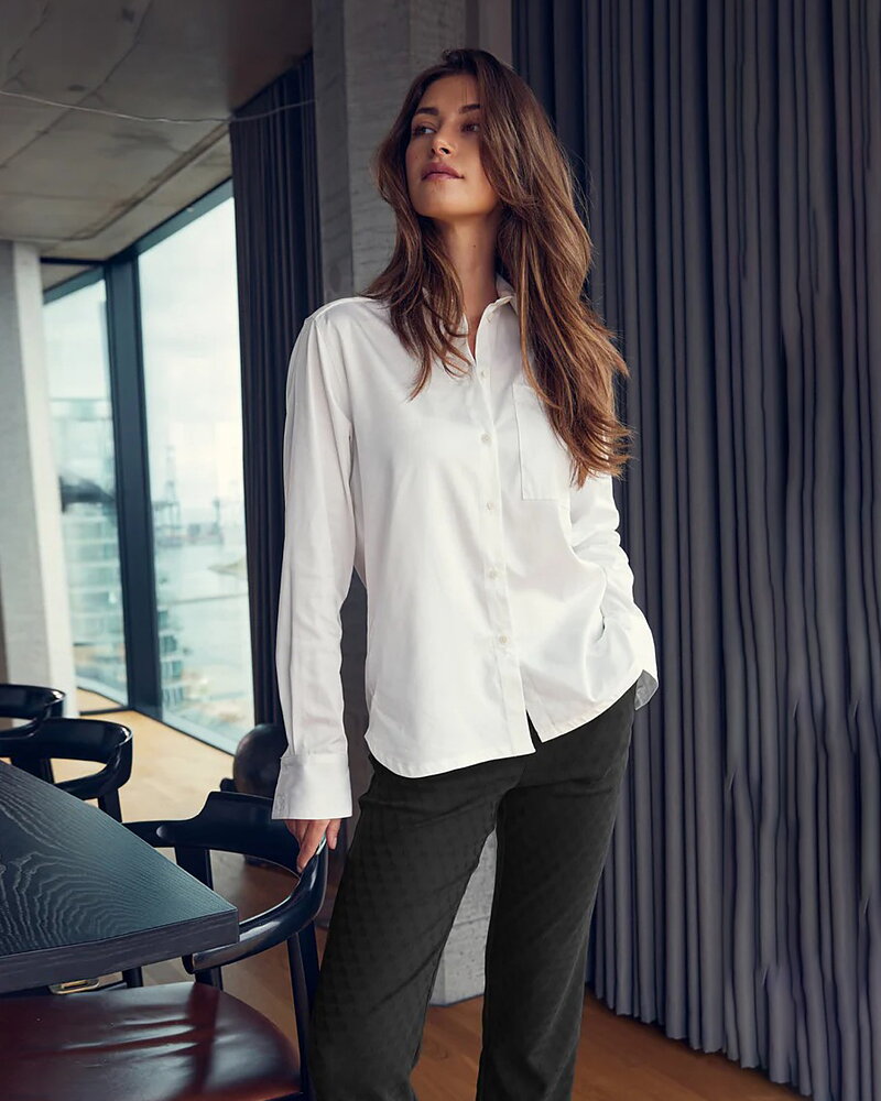 Mirakelbyxa Kelly kort svart jacquard