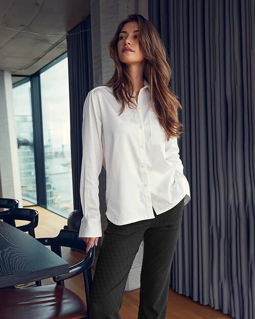 Mirakelbyxa Kelly kort svart jacquard