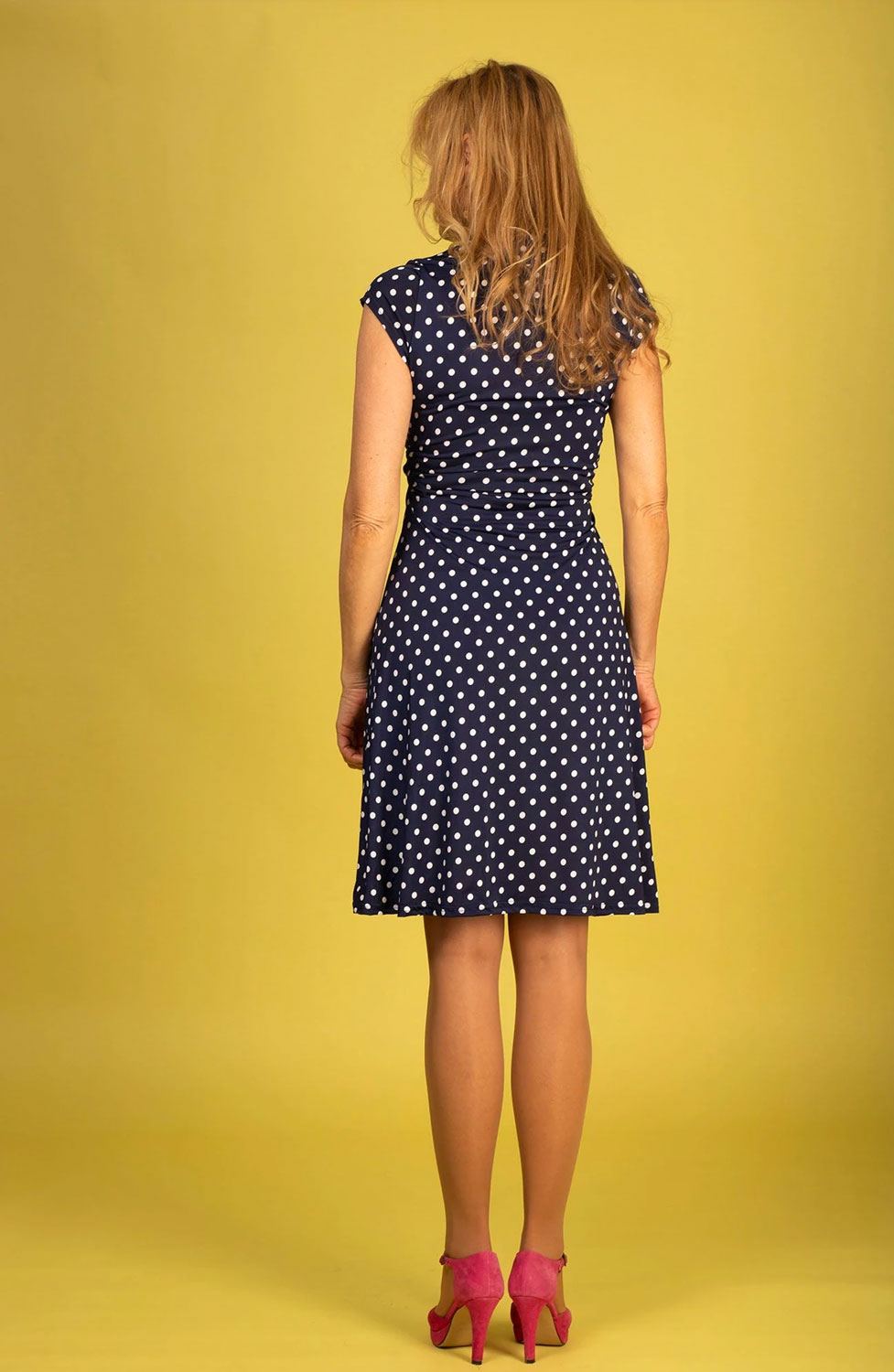 Klänning Pauline Navy dot - 3