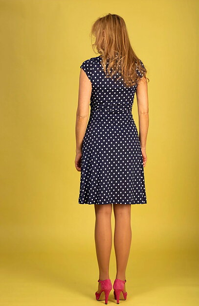 Klänning Pauline Navy dot - 3