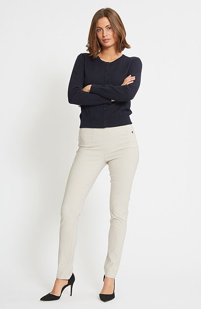 Mirakelbyxa Vicky slim grey sand - 3